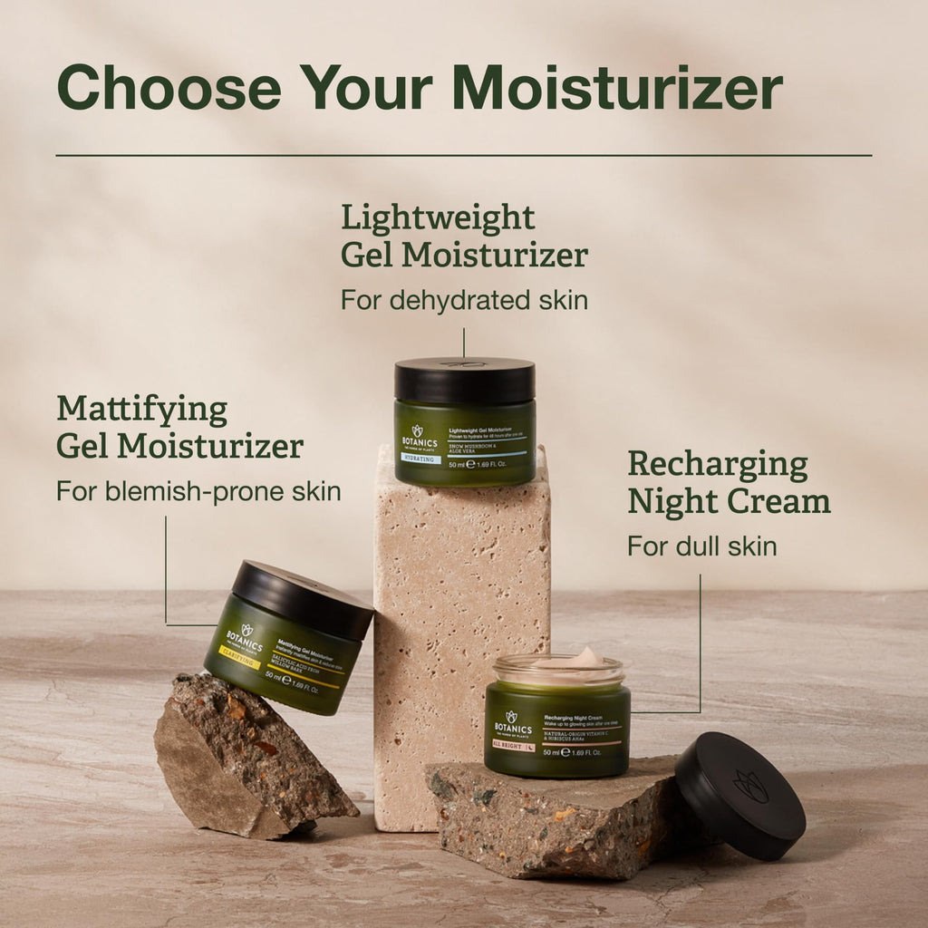 Botanics Clarifying Gel Moisturizer – Mattifying Face Moisturizer with Willow Bark & Salicylic Acid | Vegan & Cruelty-Free