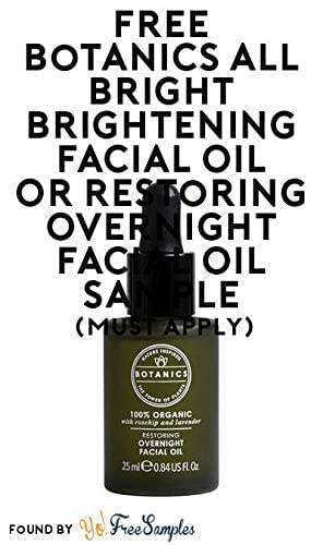 Botanics Organic Restoring Overnight Facial Oil 25ml – Nighttime Skin Nourishment