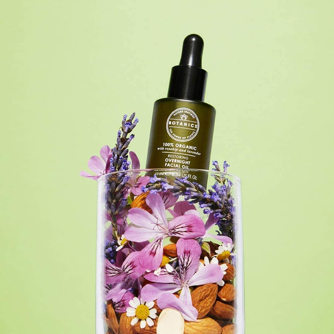 Botanics Organic Restoring Overnight Facial Oil 25ml – Nighttime Skin Nourishment