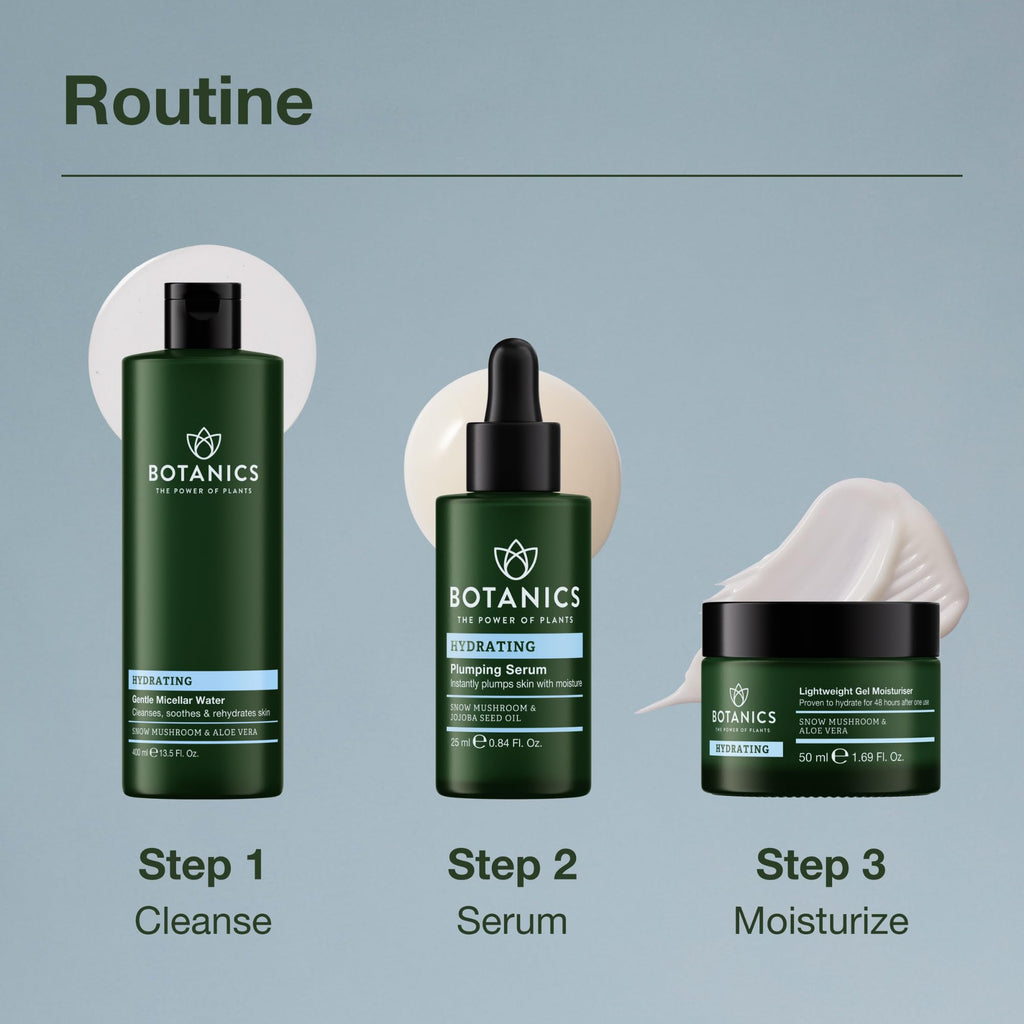 Botanics Lightweight Hydrating Face Moisturizer – Snow Mushroom & Aloe Vera | 48-Hour Hydration