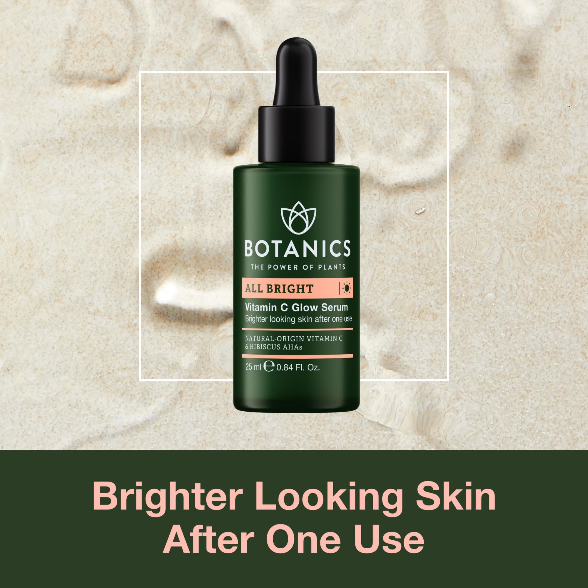 Botanics Vitamin C Face Serum – All Bright Glow for Brighter, Even Skin (Vegan)
