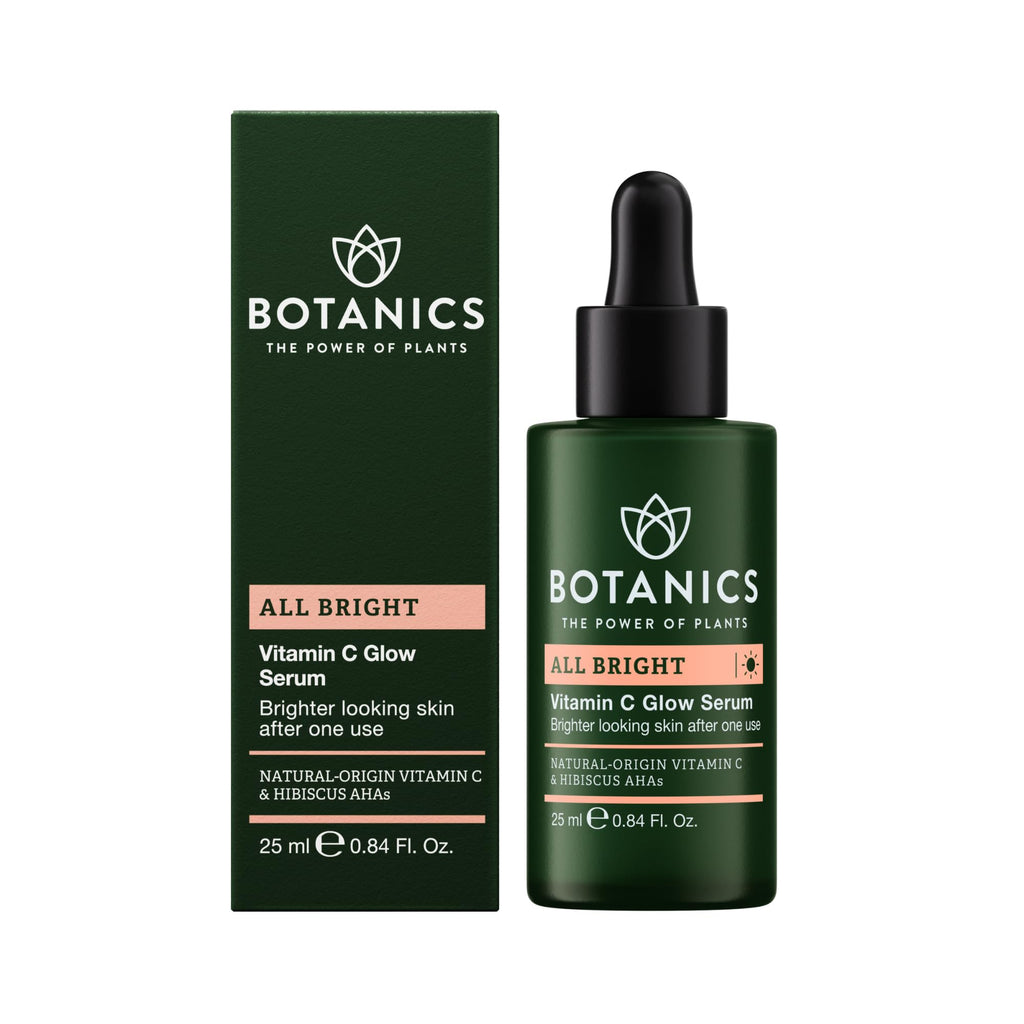 Botanics Vitamin C Face Serum – All Bright Glow for Brighter, Even Skin (Vegan)
