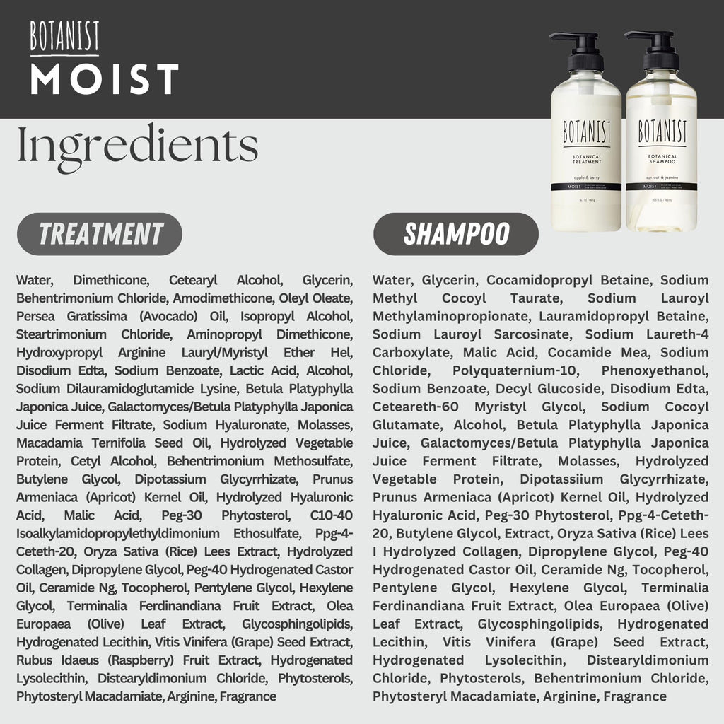 BOTANIST Keratin Shampoo & Conditioner Set with Argan Oil – Sulfate-Free, 31.7 oz