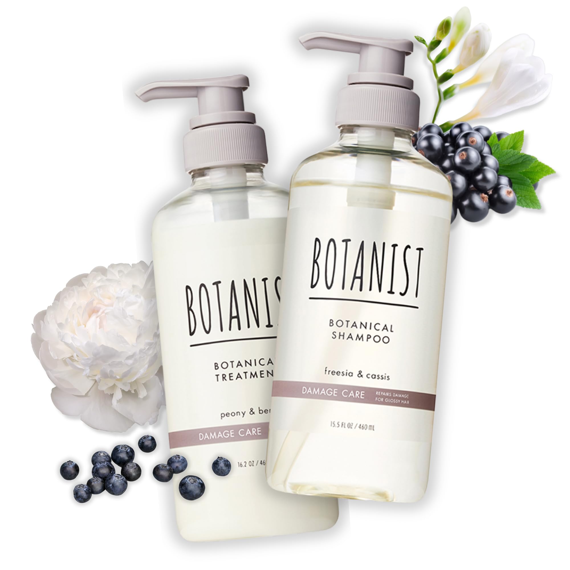 Botanist Natural Shampoo & Conditioner Set – Keratin, Collagen, Jojoba & Argan Oil | Silicone & Sulfate Free 31.7 Fl Oz | Damage Care