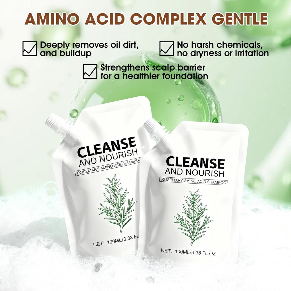 Botou 2PCS Rosemary Amino Acid Shampoo – Hair Growth & Strengthening for Thinning Hair (3.38 fl oz)