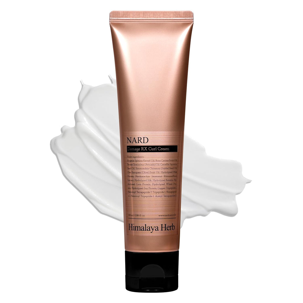 NARD RX Curl Cream for Damaged Hair – Elastic, Voluminous Curls | Bouquet Garni NARD | 3.38 oz