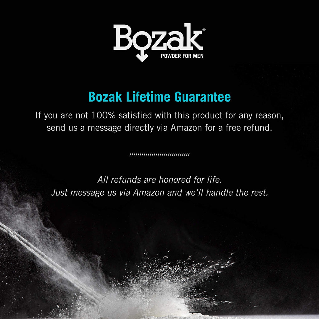 Bozak Cooling Body & Foot Powder for Men – Talc-Free, Menthol, 4 oz (2-Pack)