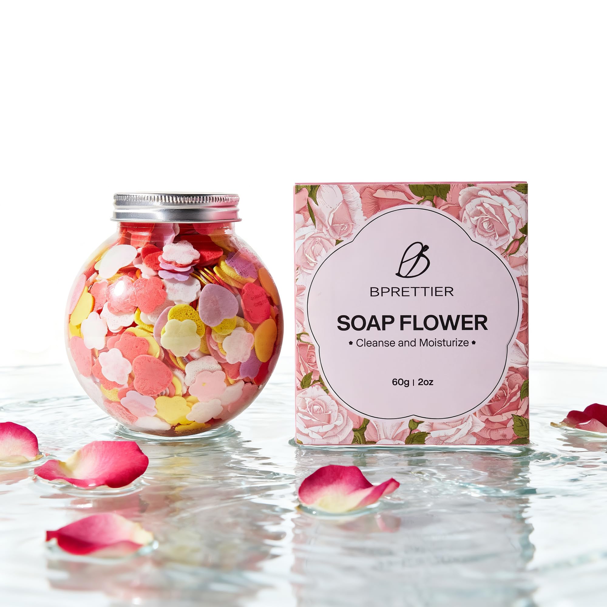 BPRETTIER Colorful Soap Flowers for Pedicure & Manicure – Quick Dissolve & Scented