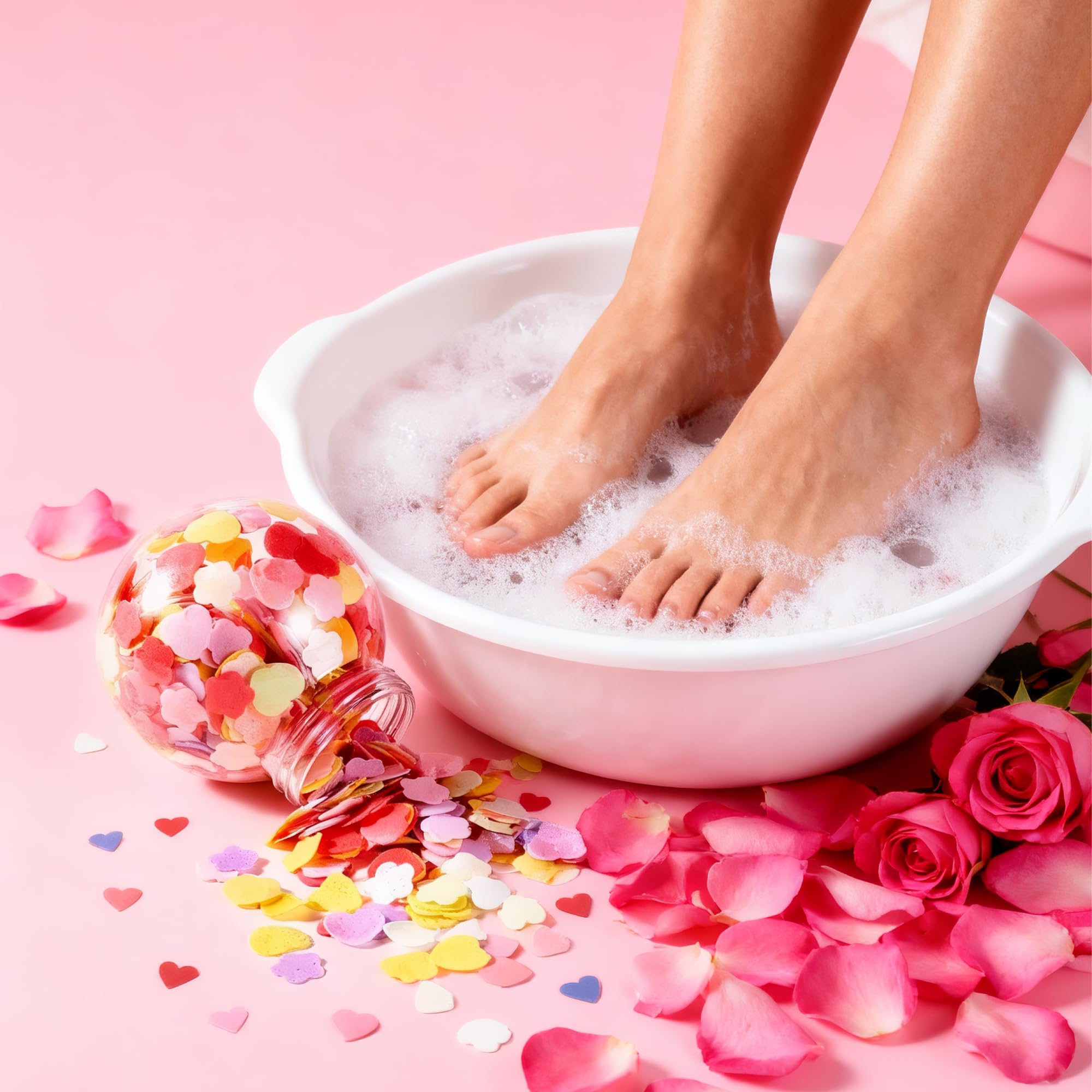 BPRETTIER Colorful Soap Flowers for Pedicure & Manicure – Quick Dissolve & Scented