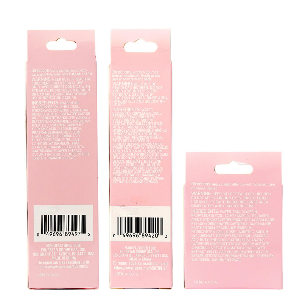 b.pure Glow Up Renewing Skin Care Gift Set | Hyaluronic Acid, Niacinamide, Watermelon Extract