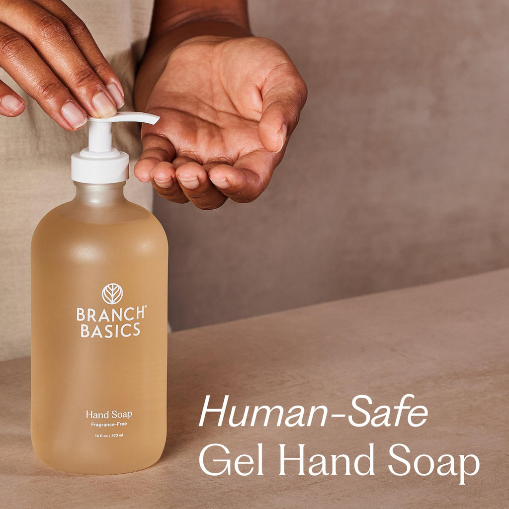 Branch Basics Gel Hand Soap – 16oz, Fragrance-Free Plant & Mineral Formula