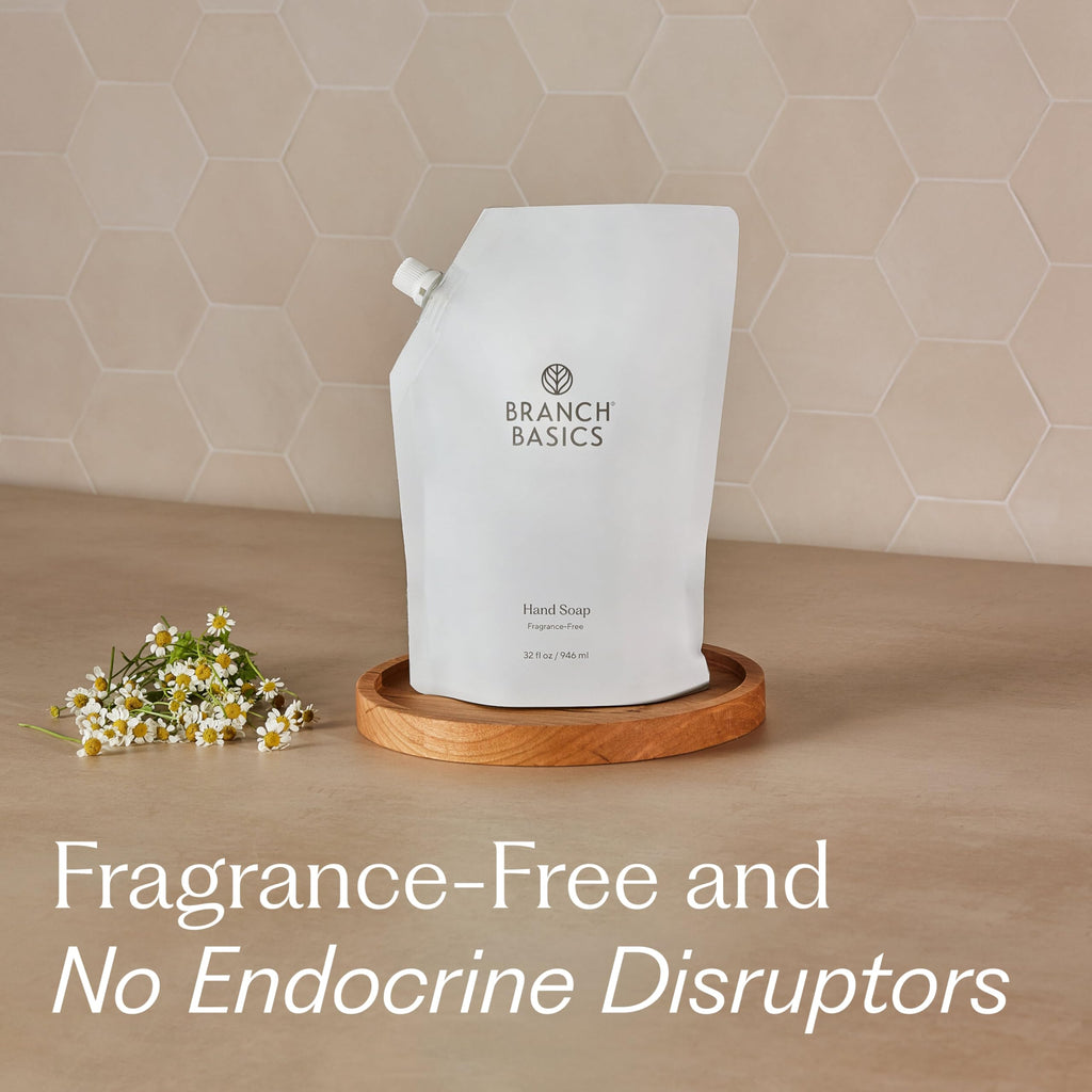 Branch Basics Gel Hand Soap Refill – 32oz Pouch | Fragrance-Free, Plant & Mineral-Based Formula