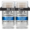 Bravo Sierra Aluminum-Free Deodorant for Men - 2-Pack, Tonka Bean & Lemon, 3.2 oz