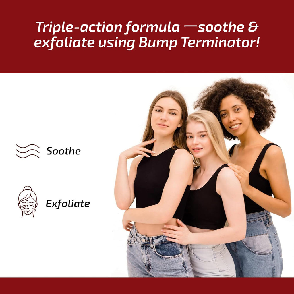 BREEJ Bump Terminator Alcohol-Free Lotion – Razor Bump Treatment for Men & Women (4 fl oz)