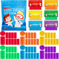 BreezeDream 300 Count Bath Color Tablets for Kids - Non-Toxic, Fragrance-Free, 6 Color Bath Bombs