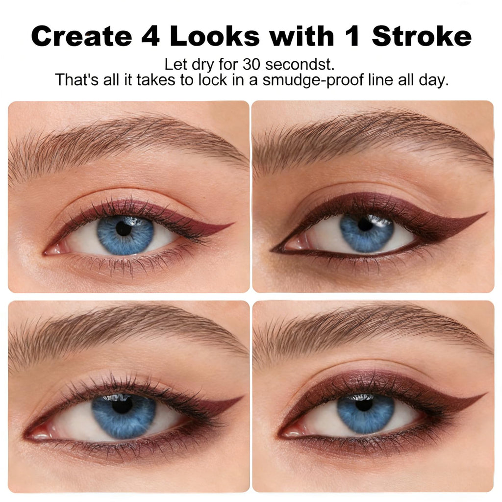 Brenqe Plum&Brown 2PCS Gel Eyeliner Pencil | Waterproof, Long-Lasting Plum & Brown
