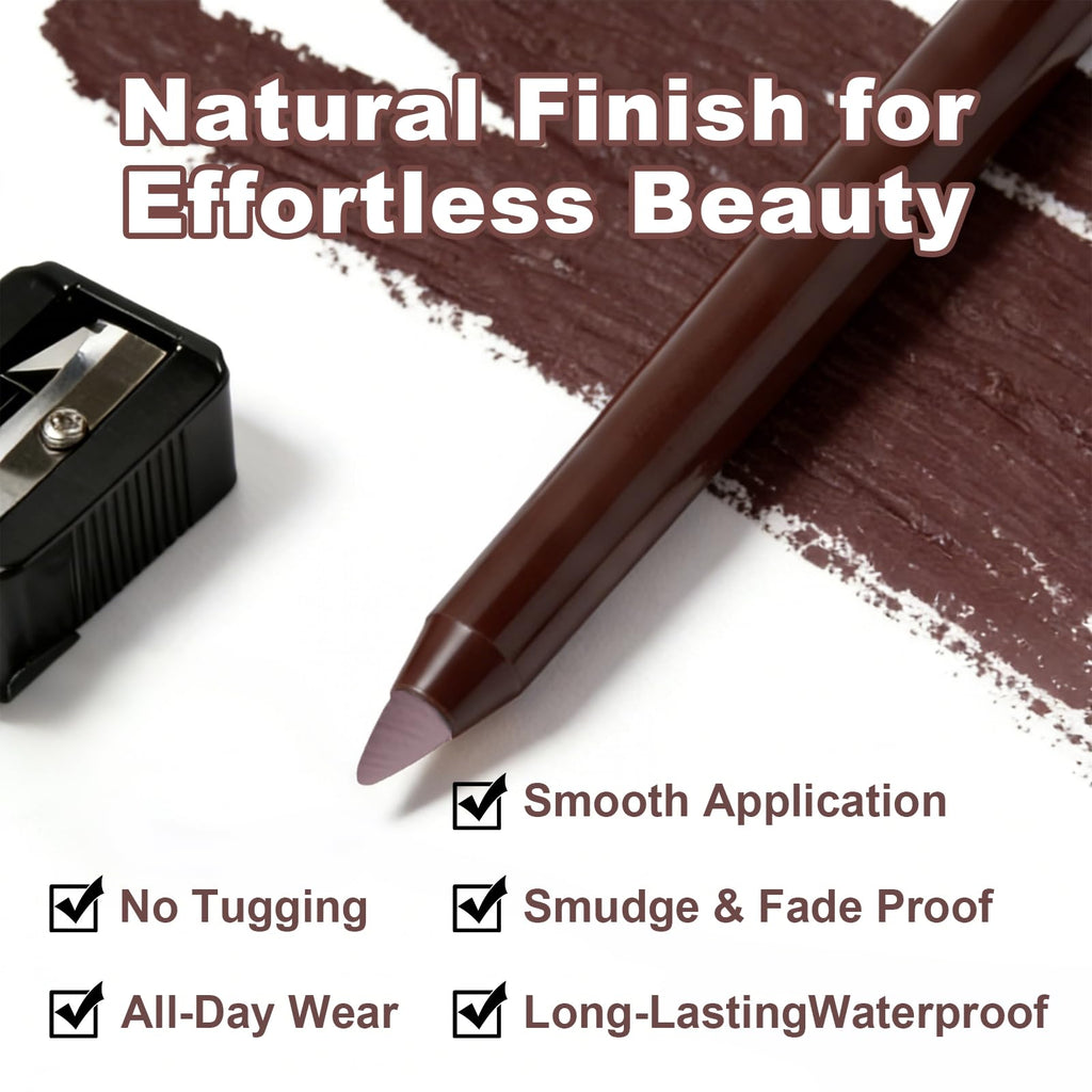 Brenqe Plum & Black Gel Eyeliner Set 2PCS – Long-Lasting Waterproof Creamy Gel