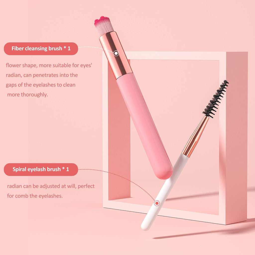 BREYLEE Eyelash Extension Cleanser | 200ml Foam Shampoo with Brush for Salon & Home Use