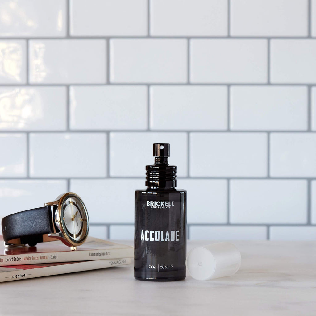 Brickell Men's Accolade Cologne – Italian Bergamot, Cedarwood, Sandalwood, Lemon & Guaiac Wood, 1.7 oz (Natural & Organic)