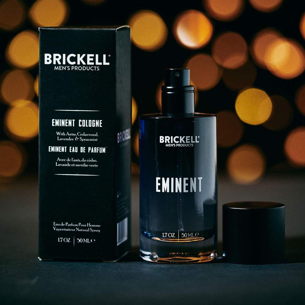 Brickell Men's Eminent Cologne – Natural Anise, Cedarwood, Lavender & Spearmint (1.7 oz)