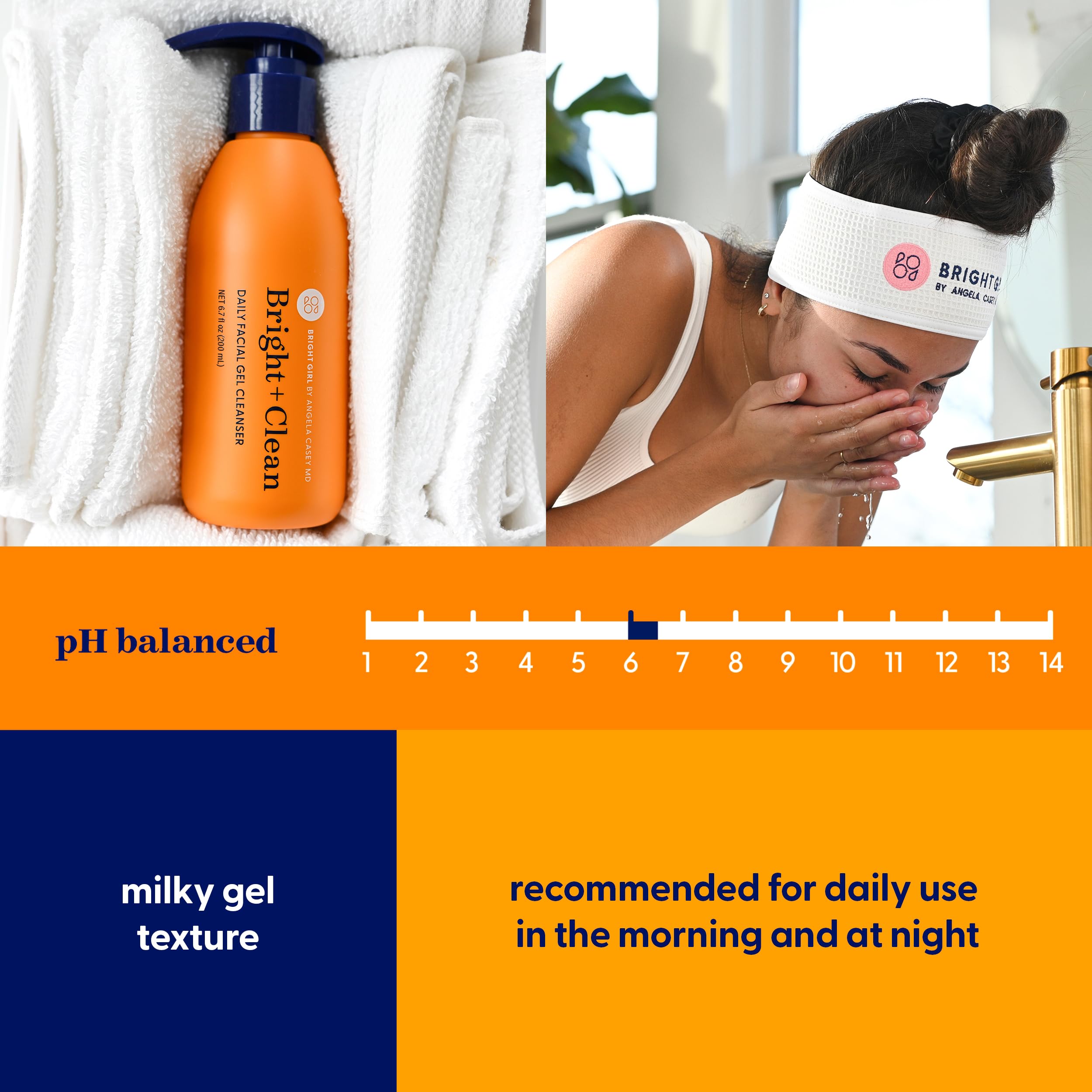 Bright Girl Gentle Bright+Clean Gel Cleanser by Dermatologist Angela Casey MD | Teen Skincare Must-Have