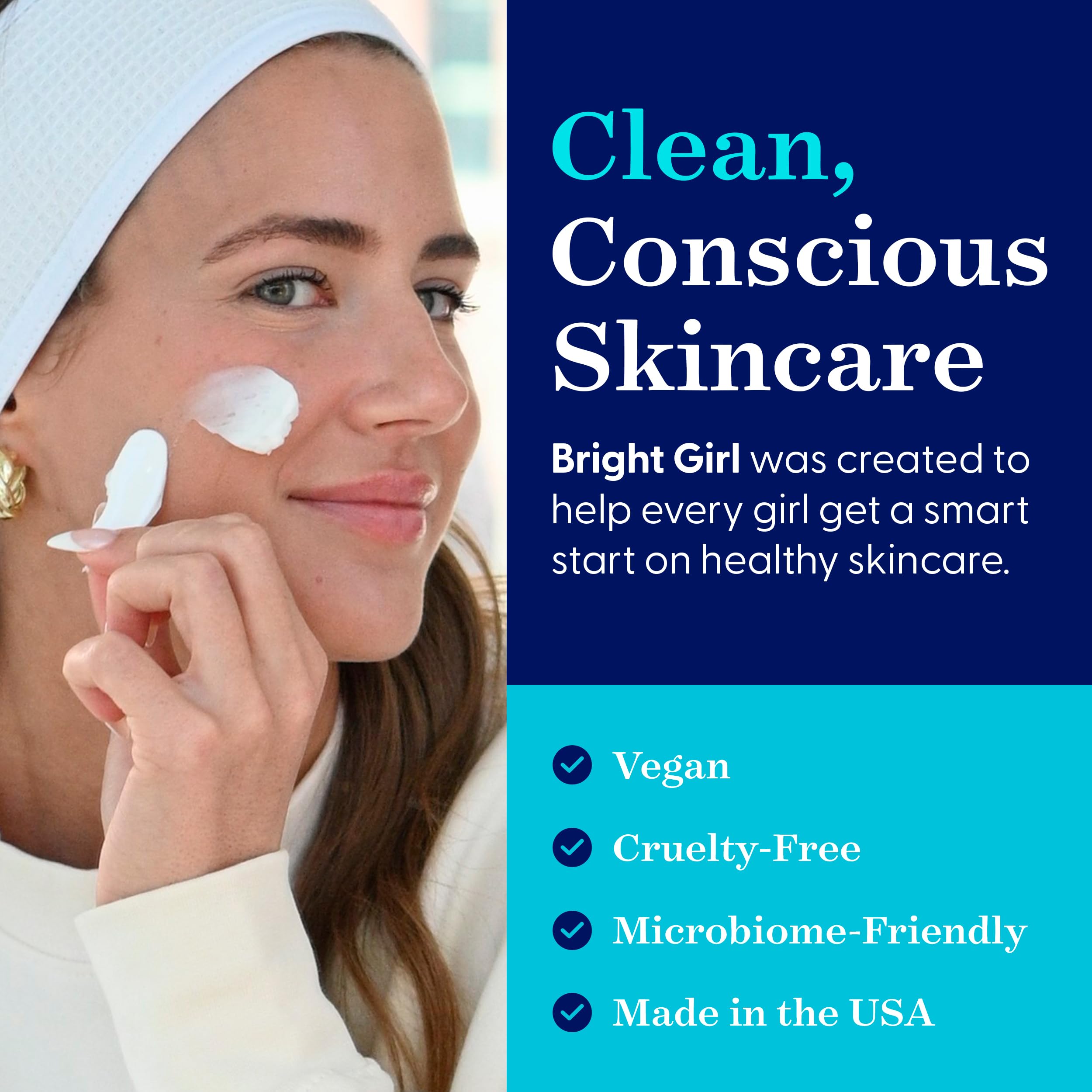 Day+Bright Facial Moisturizer for Teens | 50mL | Non-Greasy Hydration | Chamomile, Turmeric, Ashwagandha