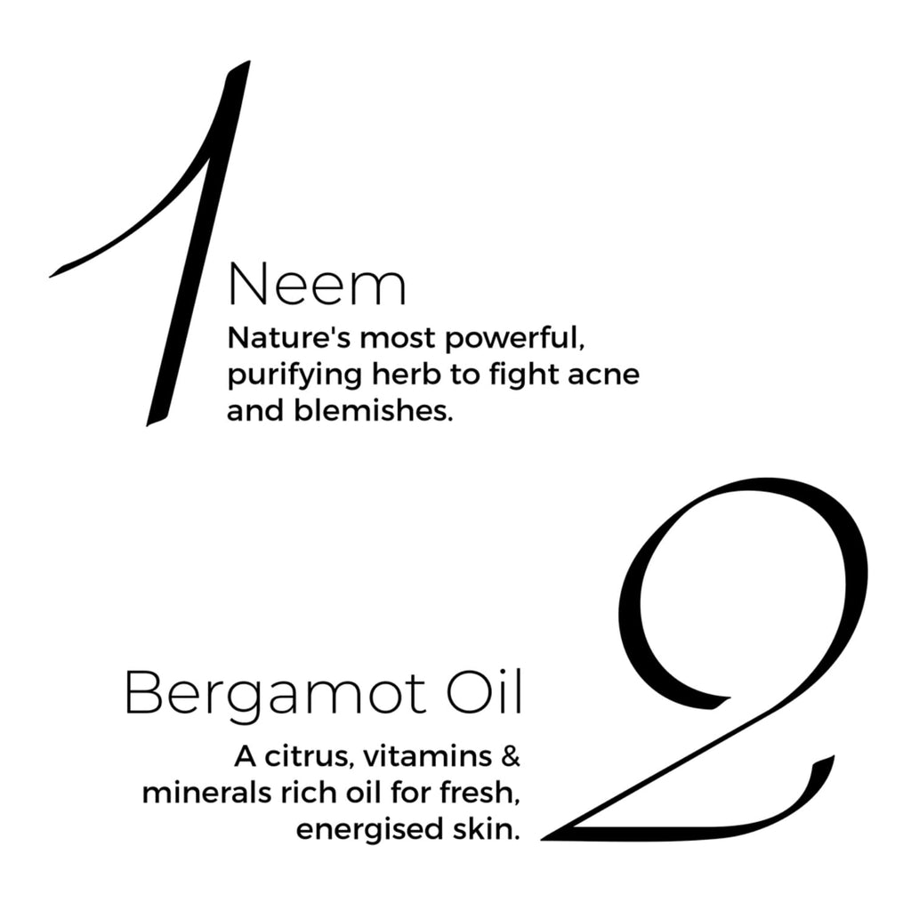 BRILLARE Real Neem Powder Facial Cleanser – Oil Control Face Wash, 15g | Vegan & Sulfate-Free