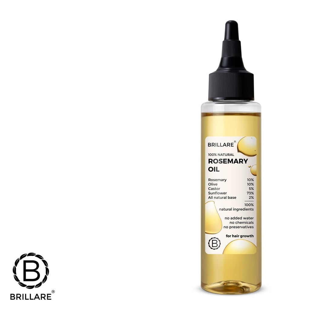 BRILLARE Rosemary Hair Oil – Healthy Hair, 3.38 Fl Oz