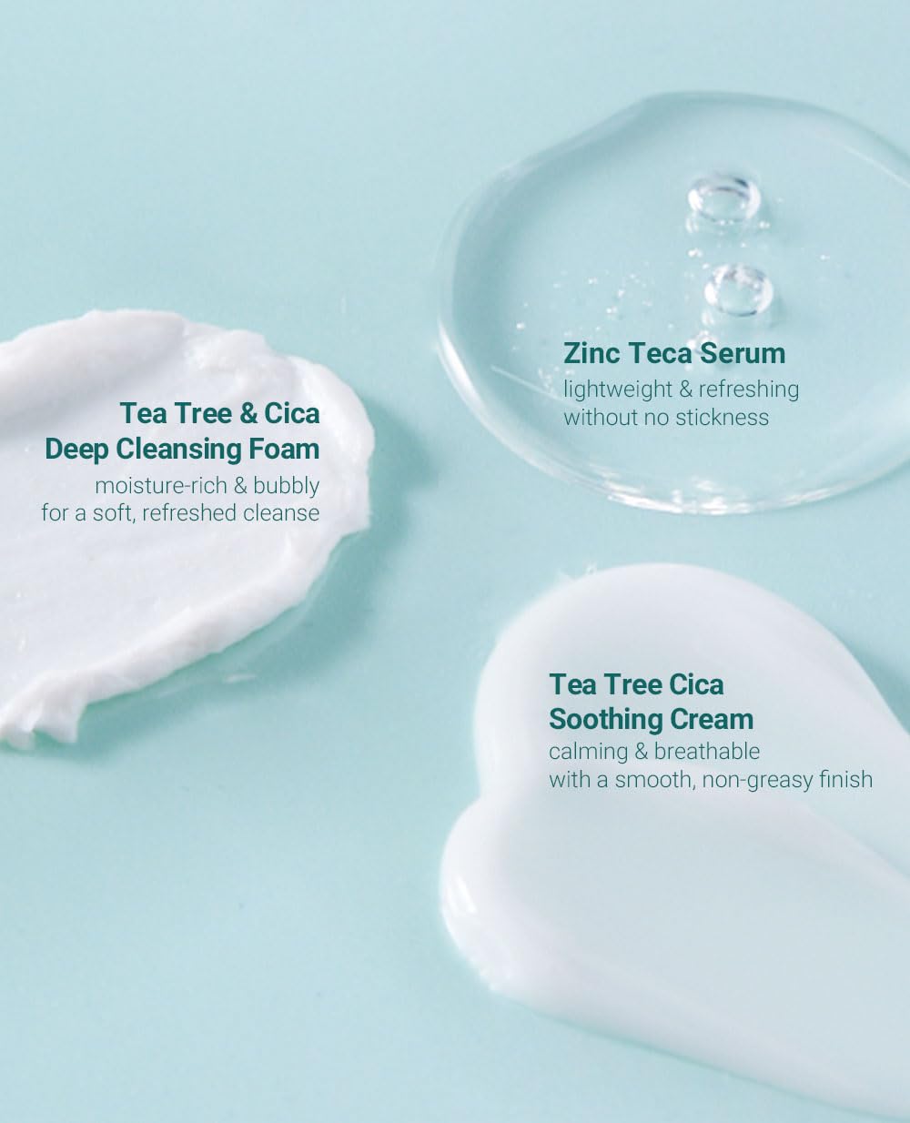 BRING GREEN Tea Tree Cica Trial Kit — Travel-Size Korean Skincare for Acne-Prone Skin