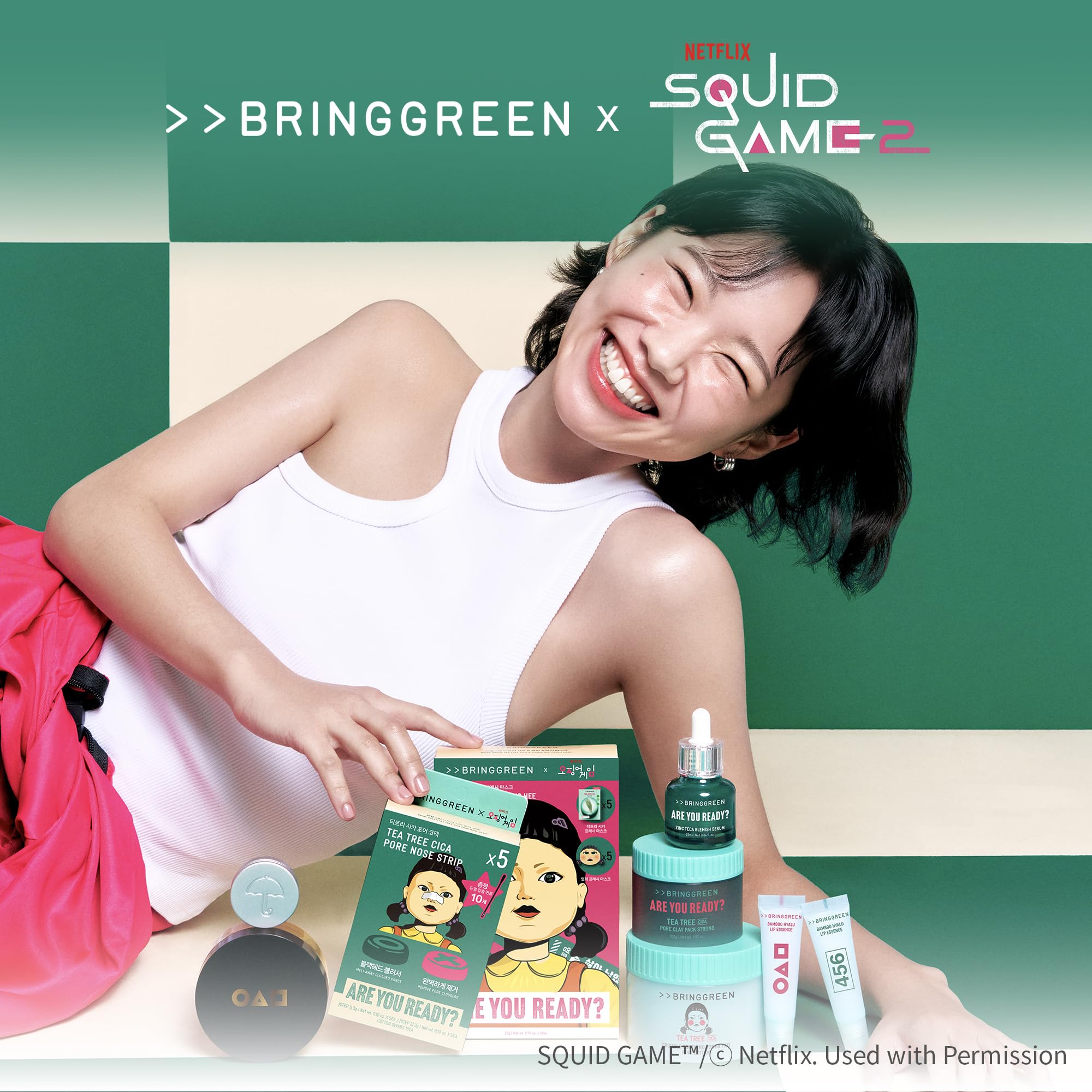 BRING GREEN X NETFLIX SQUID GAME Edition Bamboo Hyalu Lip Essence 11g x2