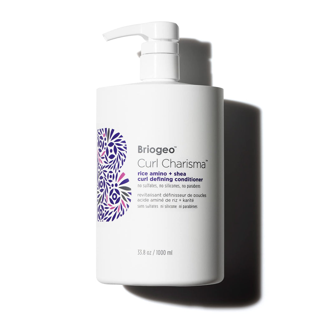 Briogeo Curl Charisma Rice Amino + Avocado Hydrating Conditioner – Define, Moisturize & Frizz Control (33.8 oz)