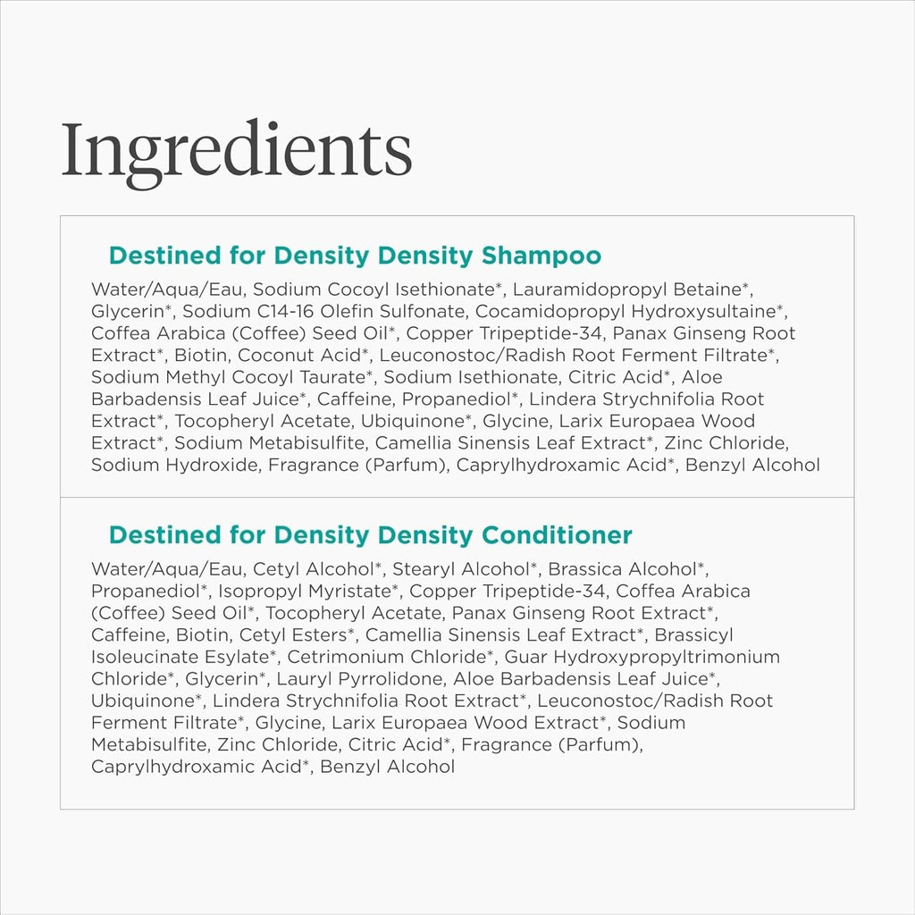 Briogeo Destined For Density Caffeine + Biotin Peptide Shampoo & Conditioner Set — Thickening, Vegan & Cruelty-Free