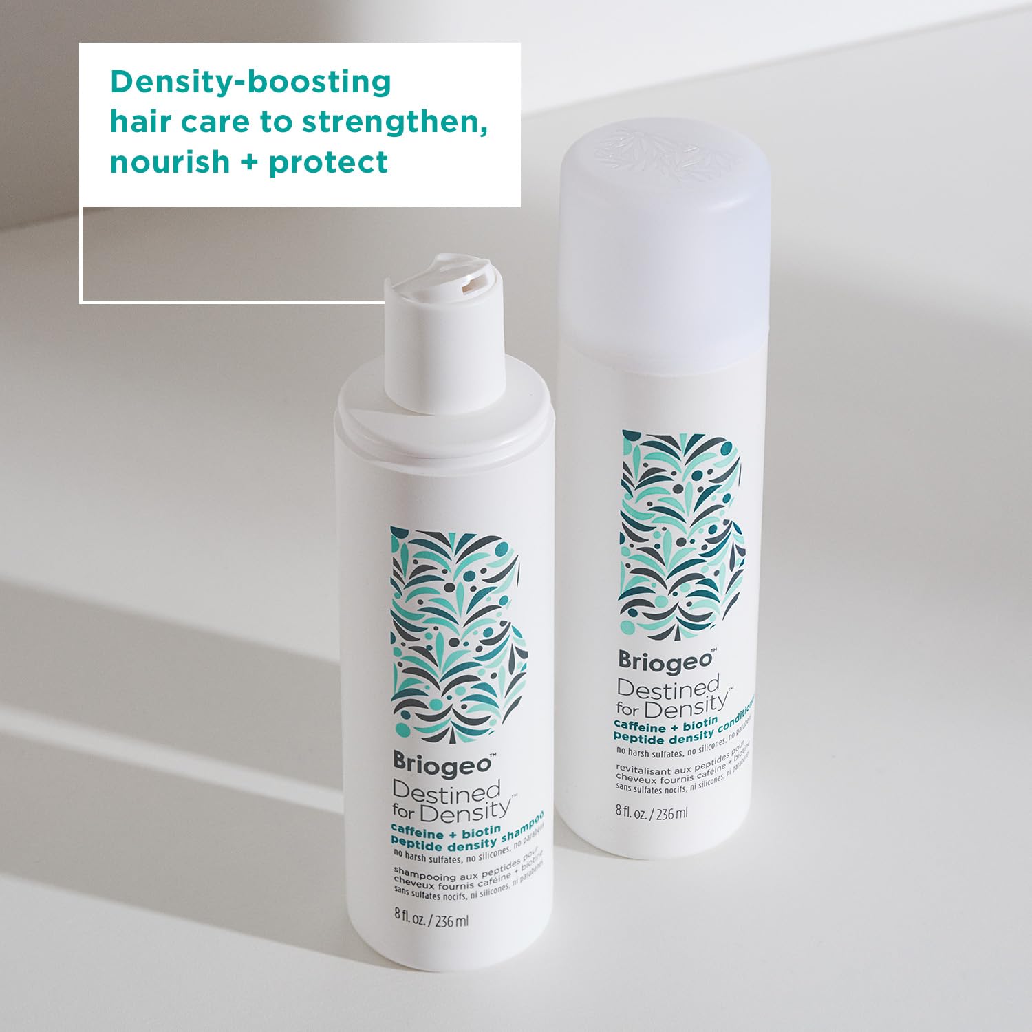 Briogeo Destined For Density Caffeine + Biotin Peptide Density Shampoo | Thickening Shampoo for Fine Hair