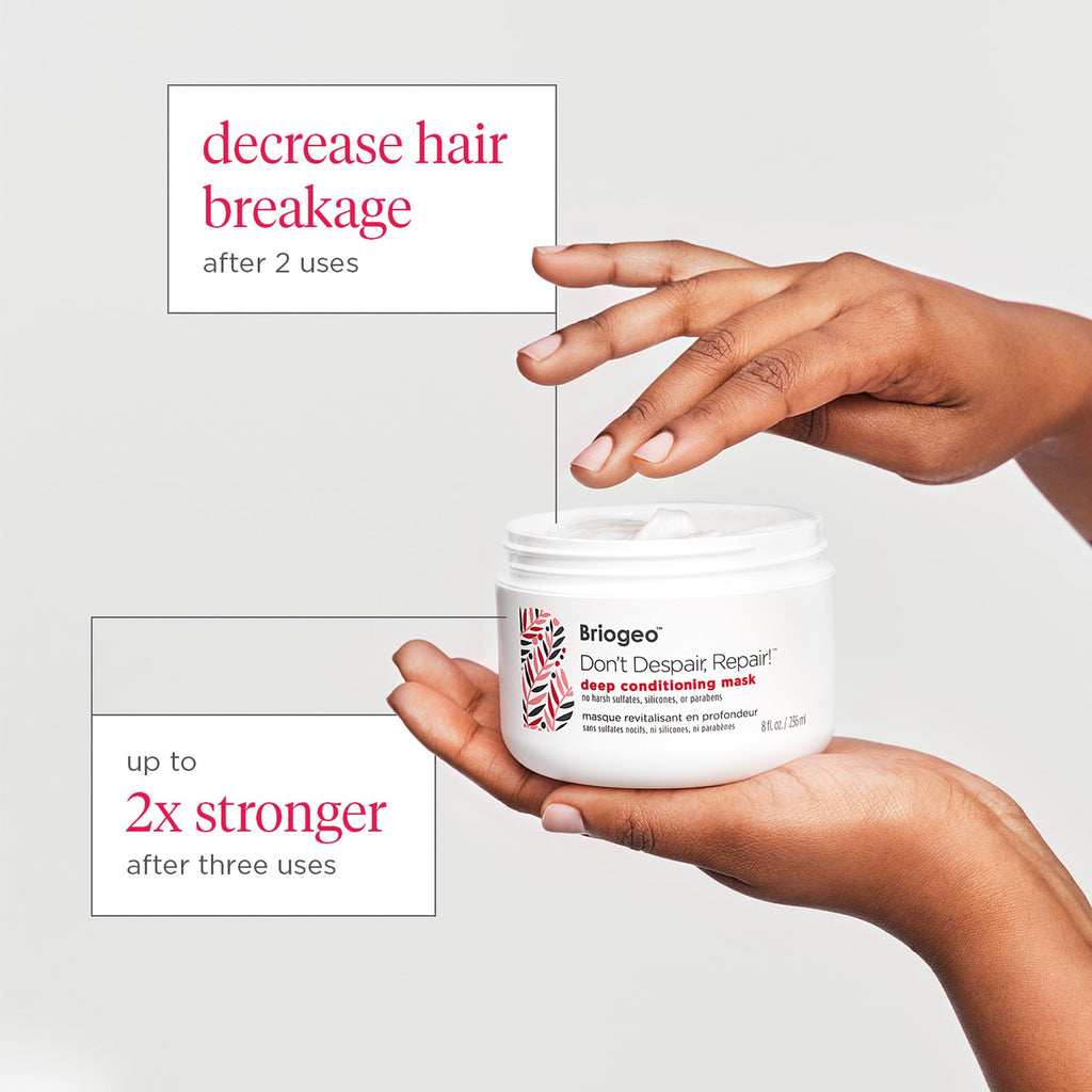 Briogeo Don't Despair, Repair! Deep Conditioning Mask – Strengthen Dry & Color-Treated Hair | Vegan, Cruelty-Free