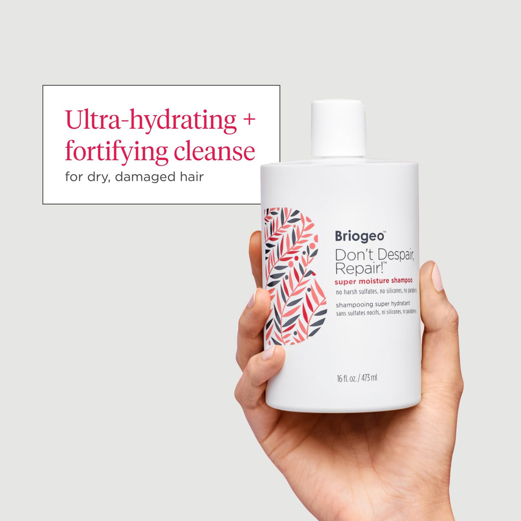 Briogeo Don't Despair, Repair! Super Moisture Shampoo for Dry, Damaged Hair | Vegan & Cruelty-Free