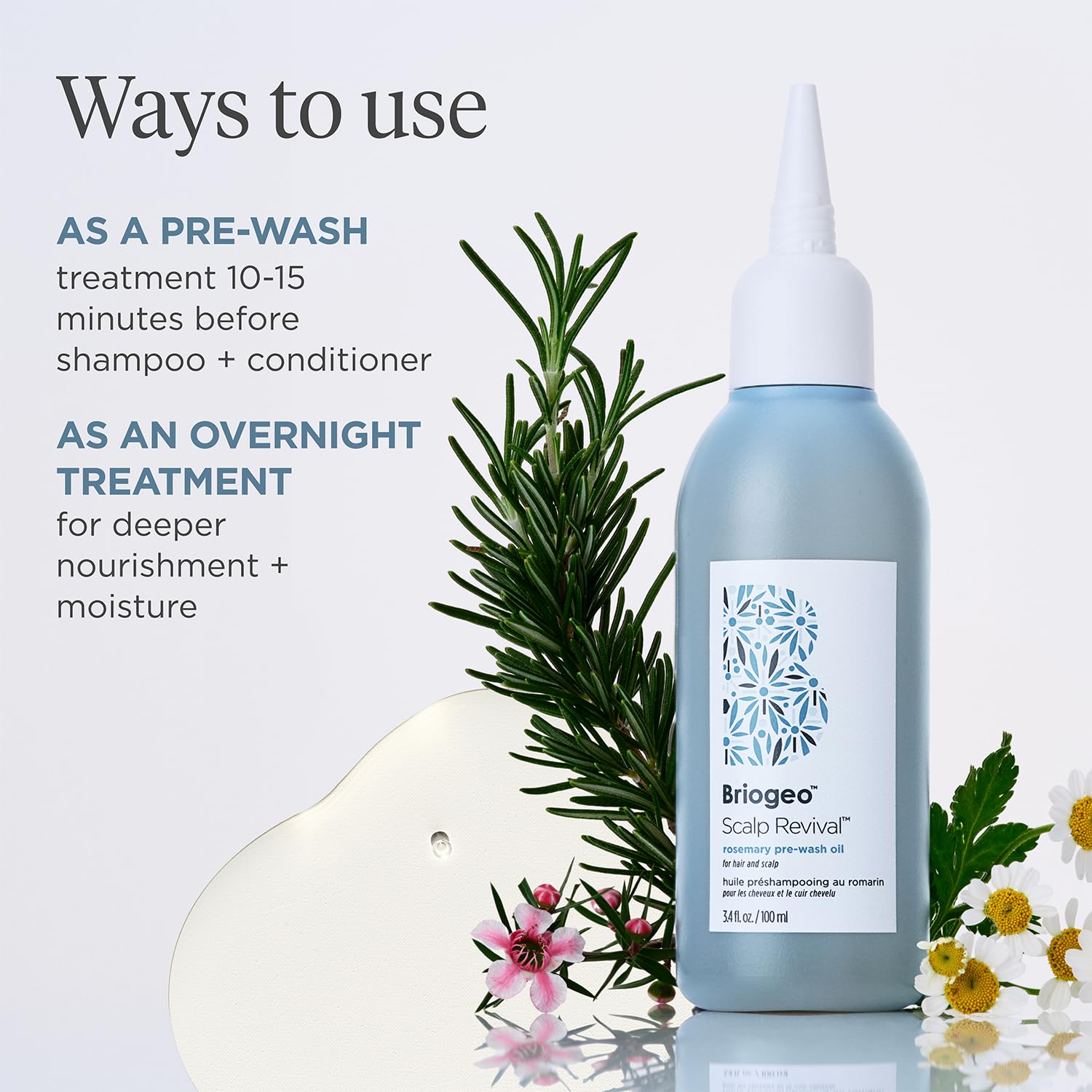 Briogeo Scalp Revival Rosemary Pre-Wash Oil for Hair & Scalp