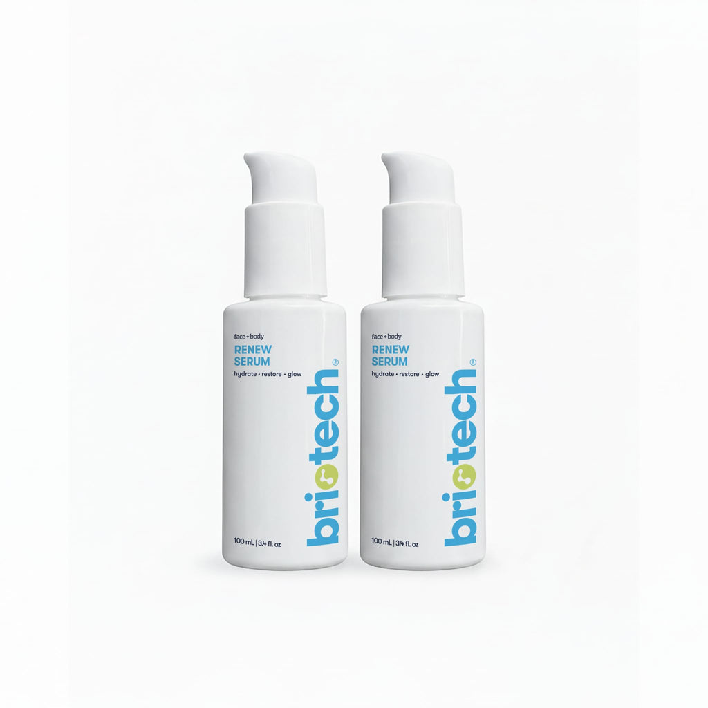 BRIOTECH Renew Serum – Hypochlorous Acid Mineral Gel for Firmer Skin, 3.4 fl oz (2 Pack) – Vegan