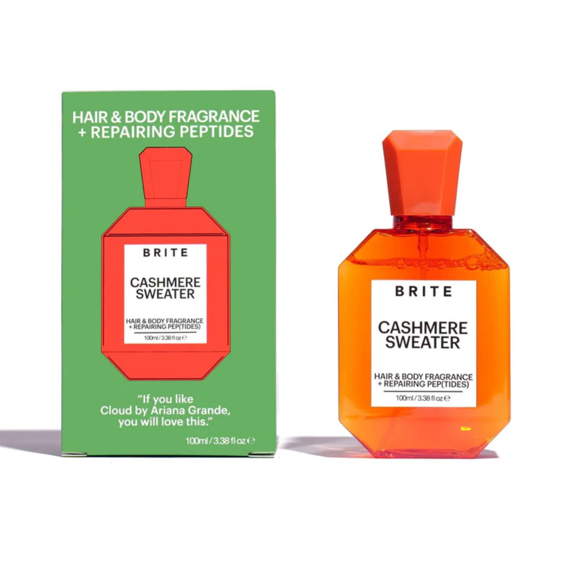 Brite Hair & Body Fragrance with Anti-Aging Peptides – All Hair Types, Creamy Scent, 3.38 oz