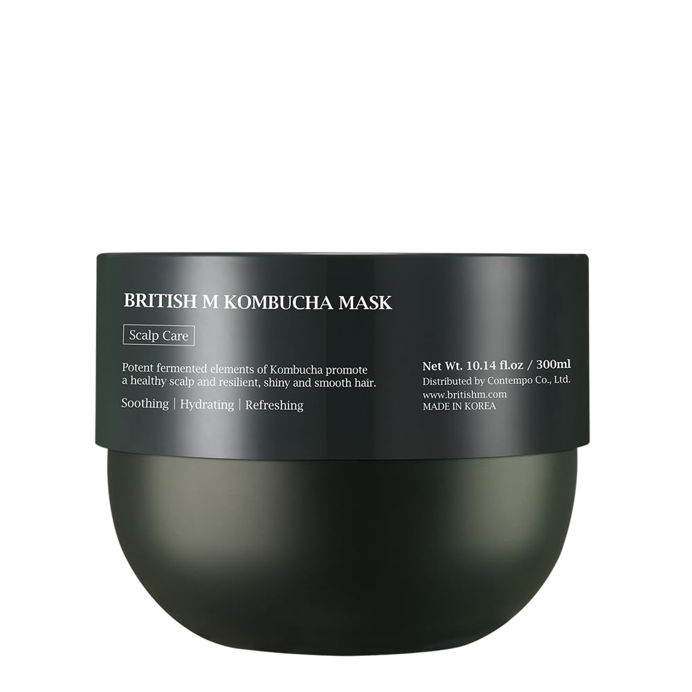 BRITISH M Kombucha Hair Mask – Hydrating & Restorative Treatment (10.14 fl oz)