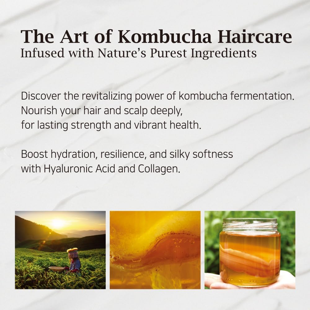BRITISH M Kombucha Hair Mask – Hydrating & Restorative Treatment (10.14 fl oz)