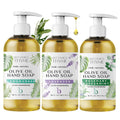 Brittanie’s Thyme Pure Castile Liquid Soap Refill – Lavender, Lemongrass & Rosemary (3 x 16 oz) | Gentle, Plant-Based Cleanser, Vegan & Gluten Free