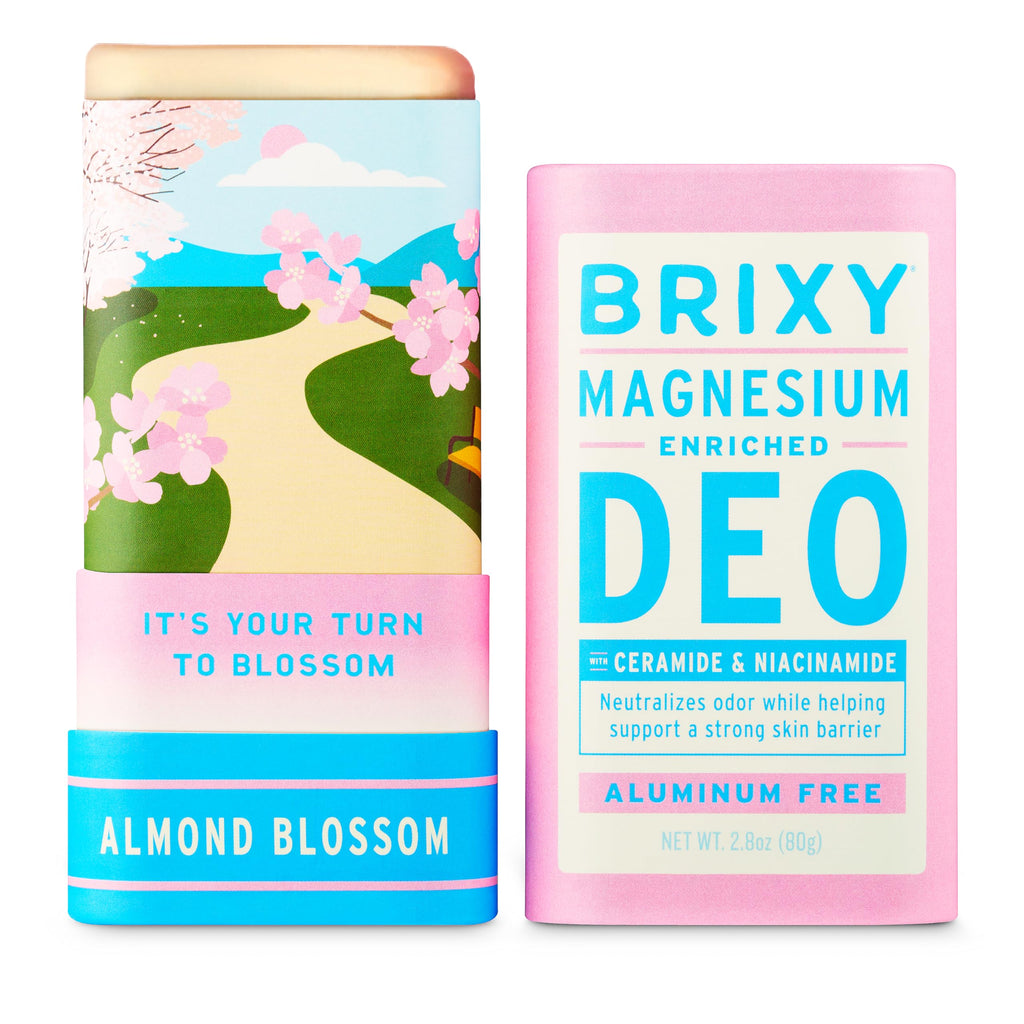 BRIXY Magnesium Deodorant – All-Day Odor Control, Ceramide & Niacinamide, Aluminum & Baking Soda Free