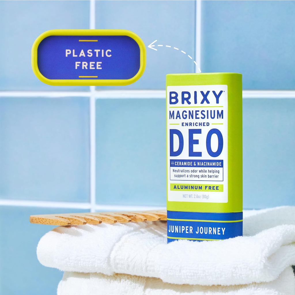 BRIXY Magnesium Deodorant - Aluminum Free, Skin-Friendly Odor Control