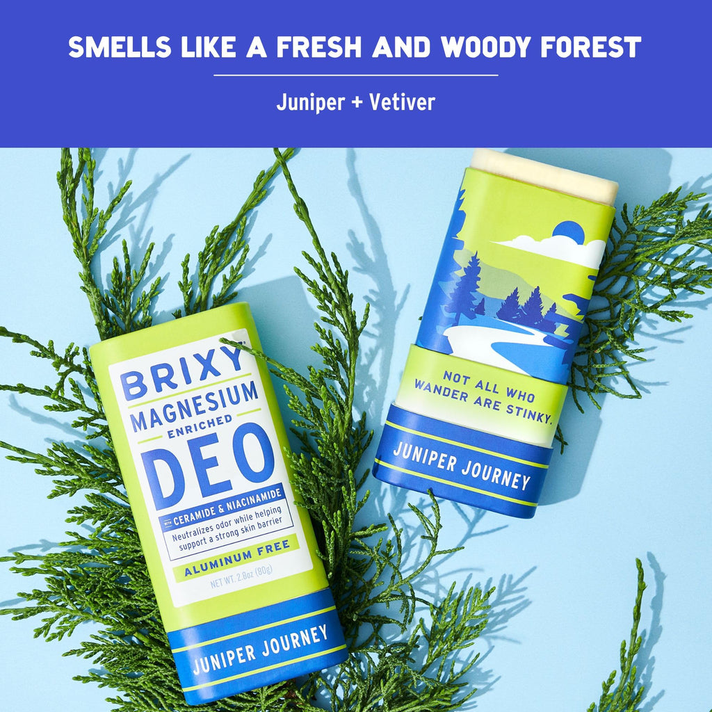 BRIXY Magnesium Deodorant - Aluminum Free, Skin-Friendly Odor Control
