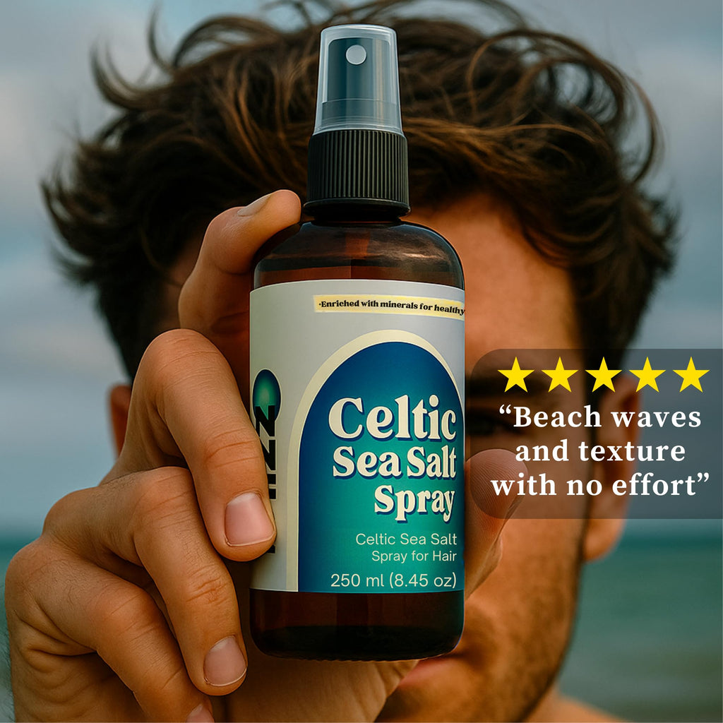 brizz Celtic Sea Salt Hair Spray – Instant Beach Look, Volume & Texture (8.45 fl oz)