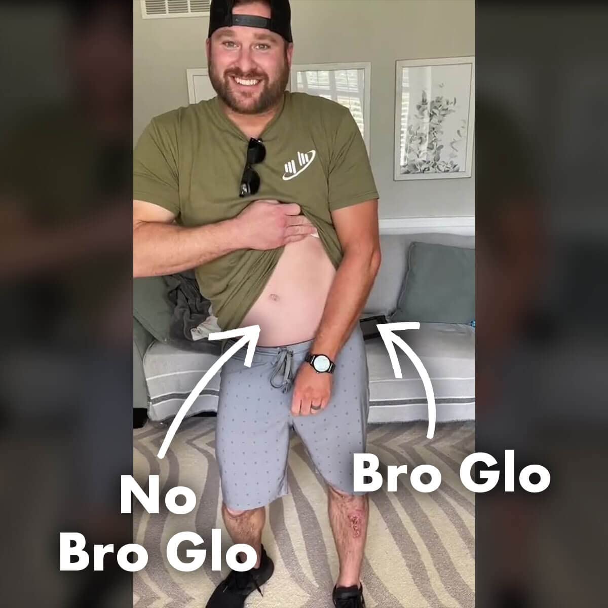 Bro Glo Self Tanner Starter Bundle – Oil-Free, Water-Based Tan for Face & Body
