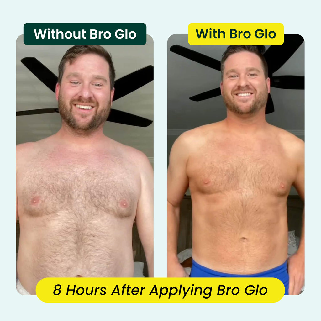Bro Glo Self Tanner for The Boys – Quick-Apply Water-Based Foam, No Orange, Oil-Free, 6.76 fl oz
