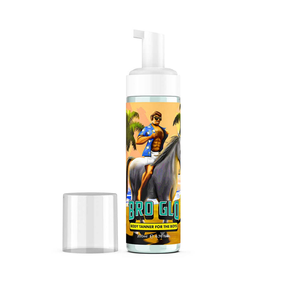 Bro Glo Self Tanner Starter Bundle – Oil-Free, Water-Based Tan for Face & Body