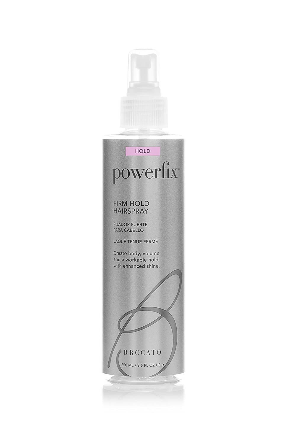 Brocato Powerfix Firm Hold Hairspray 8.5 oz | Volumizing Texture, Shine, No Buildup