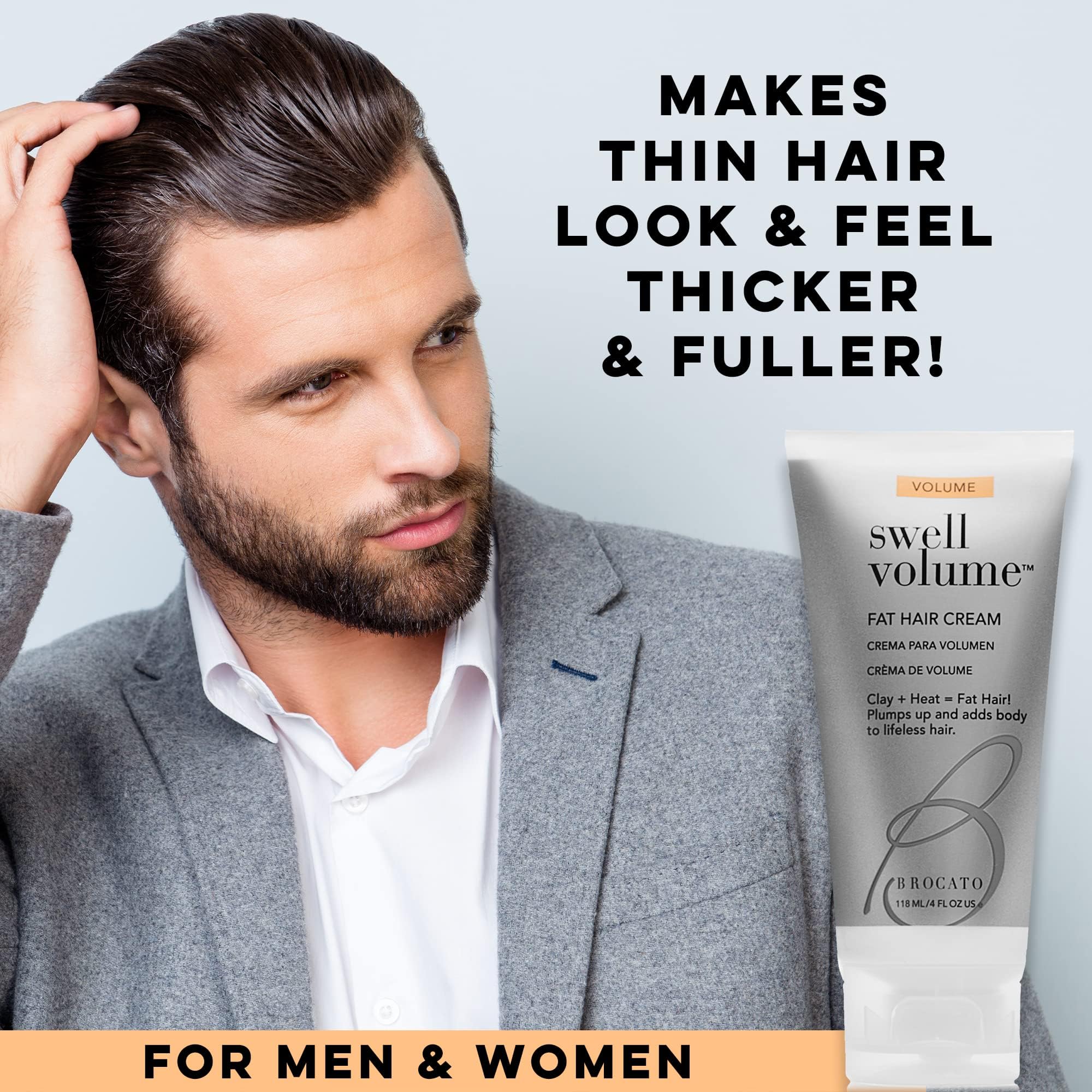 Brocato Swell Volume Hair Cream — 3 Pack, 6 oz | Heat-Activated Volumizing & Thickening Cream